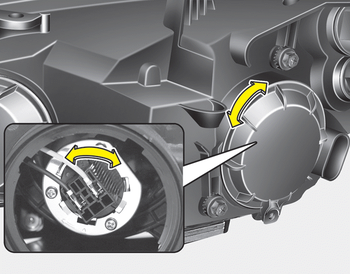 how to change left main dipped bulb on Kia Cee'd #headlight 